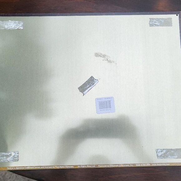 Ford Motor Co Motor Parts Tin Sign - Picture 2 of 2